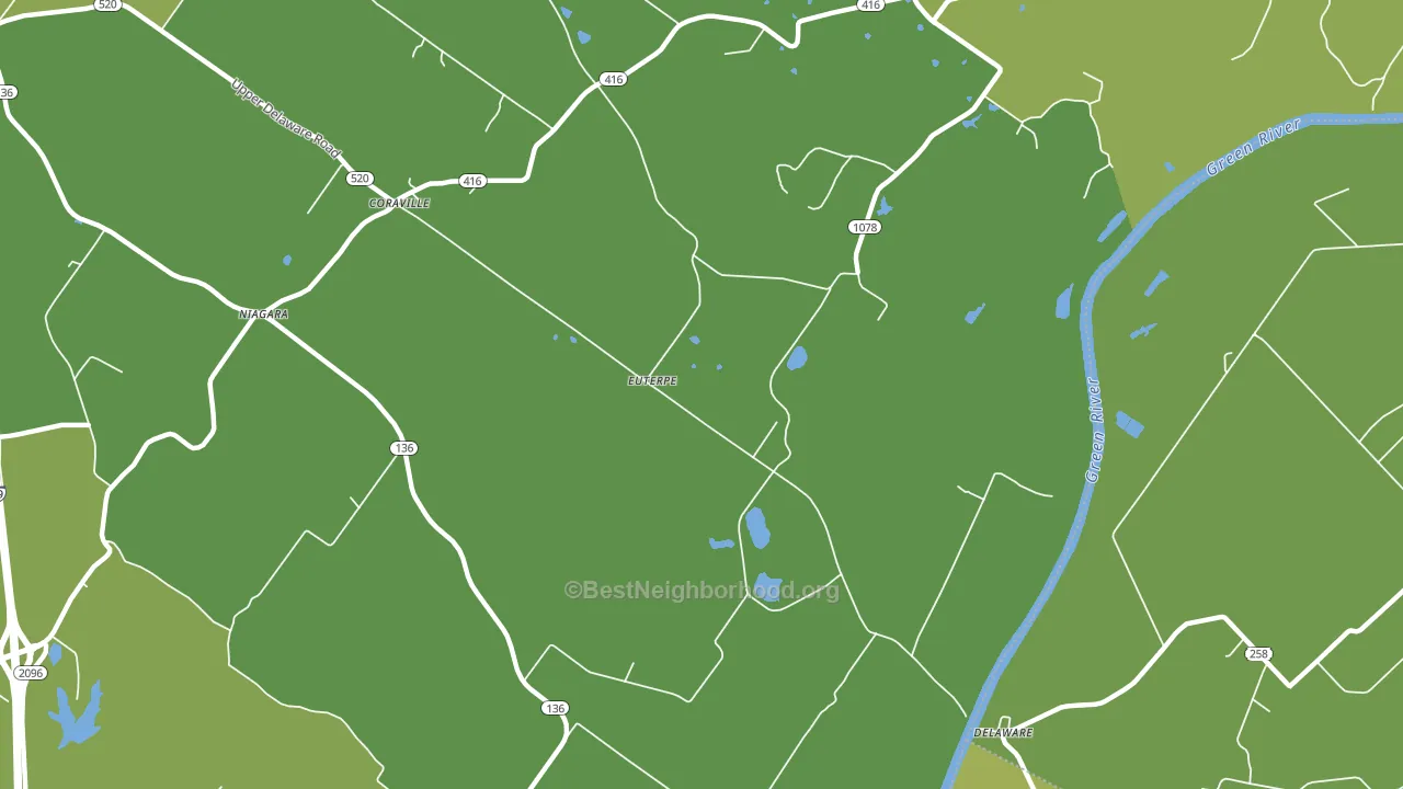 Delaware, KY block-group voter-turnout map