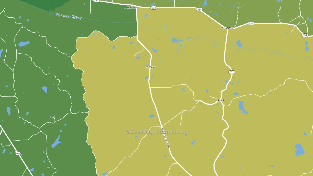 DeLay, MS block-group voter-turnout map