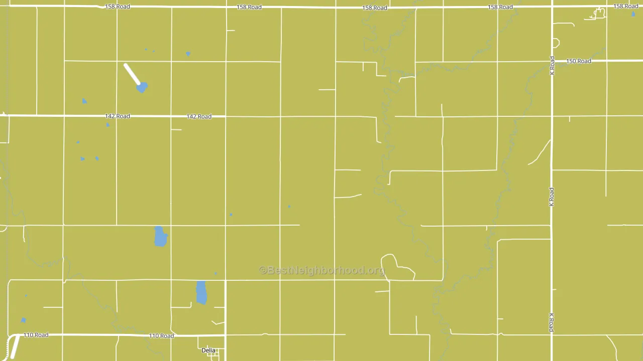 Delia, KS block-group voter-turnout map