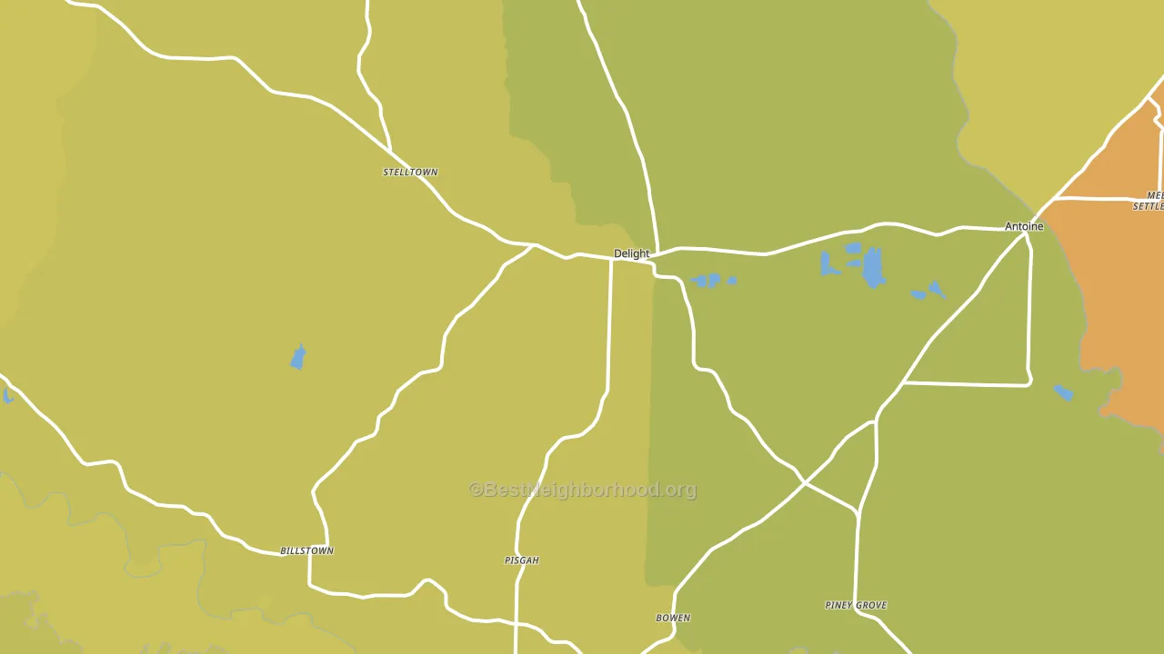 Delight, AR block-group voter-turnout map