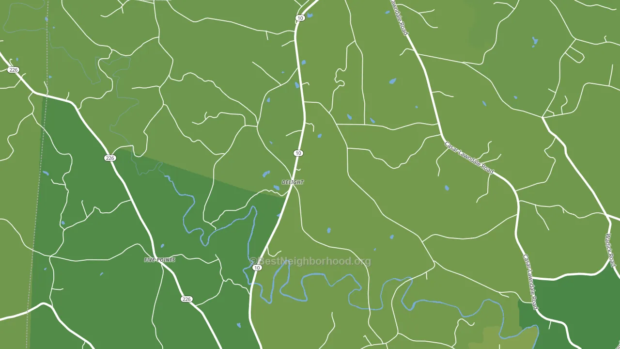 Delight, NC block-group voter-turnout map
