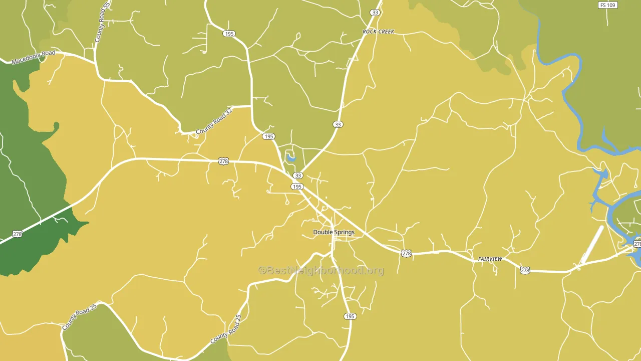 Delmar, AL block-group voter-turnout map
