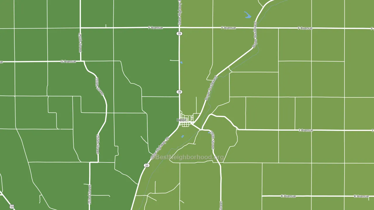 Deloit, IA block-group voter-turnout map