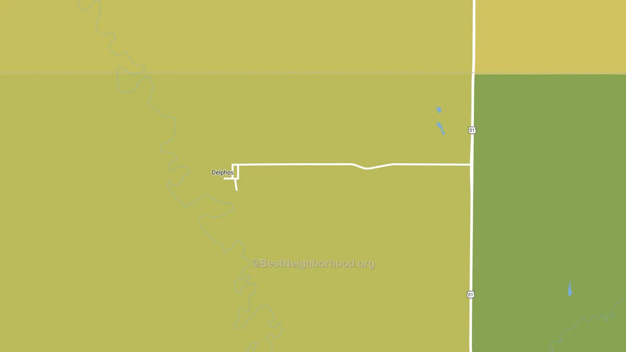 Delphos, KS block-group voter-turnout map