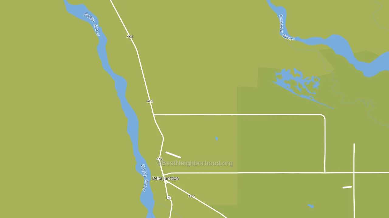 Delta Junction, AK block-group voter-turnout map