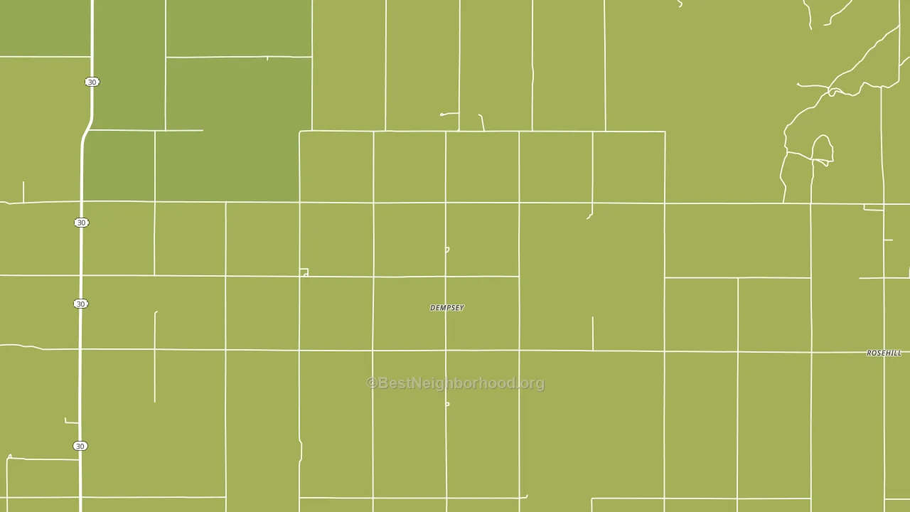 Dempsey, OK block-group voter-turnout map