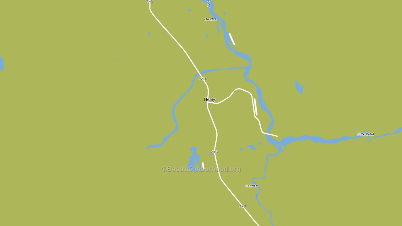 Denali Borough, AK block-group voter-turnout map