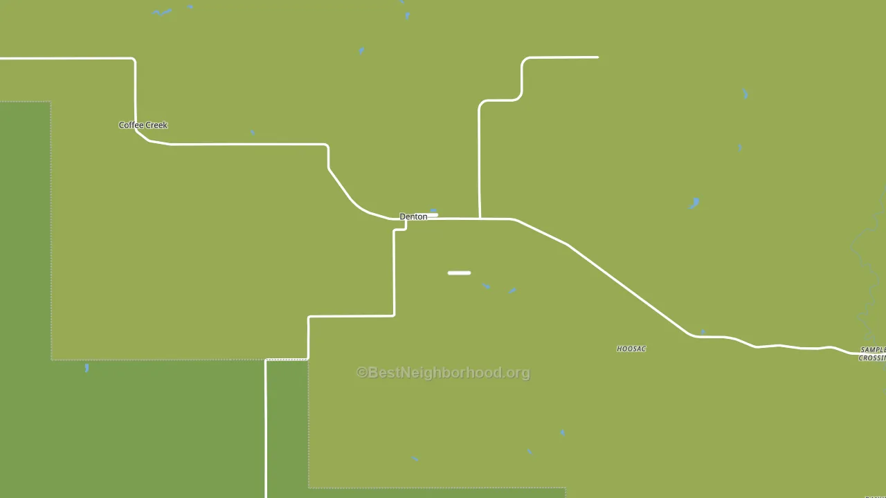 Denton, MT block-group voter-turnout map