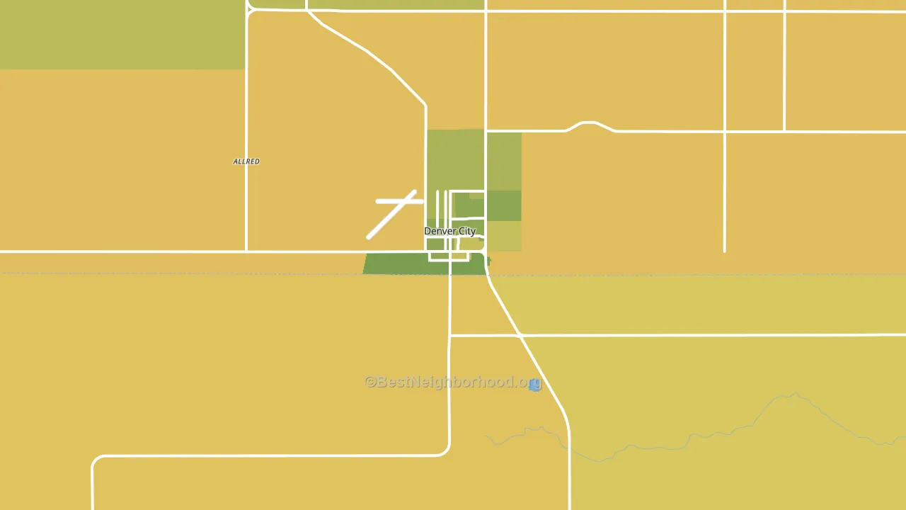 Denver City, TX block-group voter-turnout map