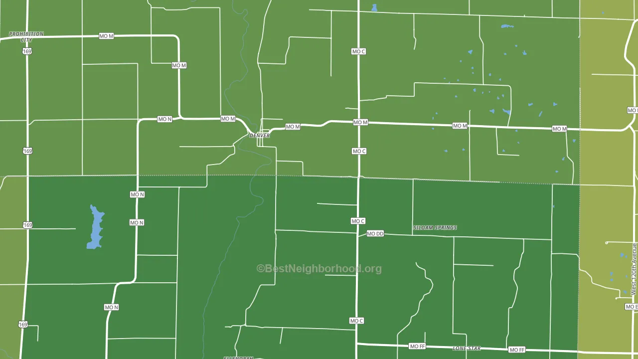 Denver, MO block-group voter-turnout map