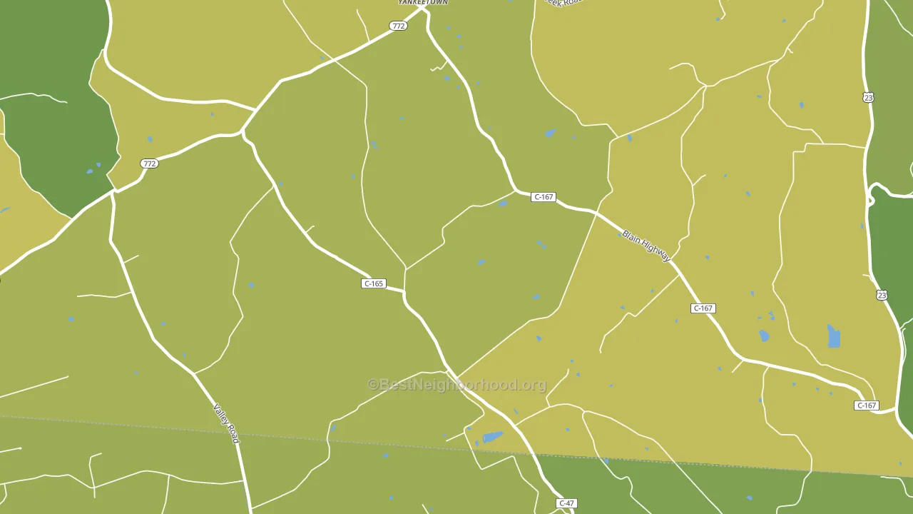 Denver, OH block-group voter-turnout map