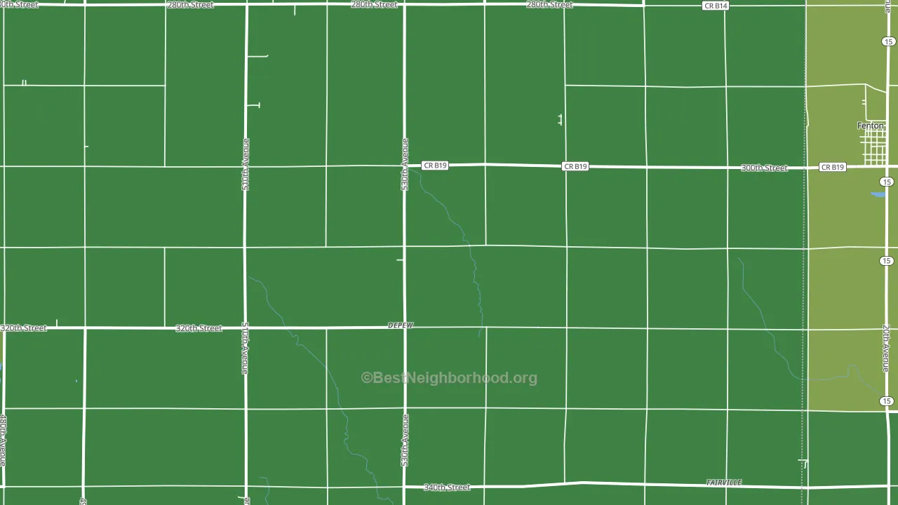 DePew, IA block-group voter-turnout map