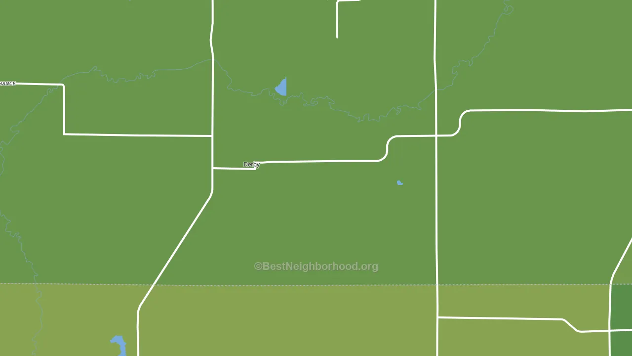 Derby, IA block-group voter-turnout map