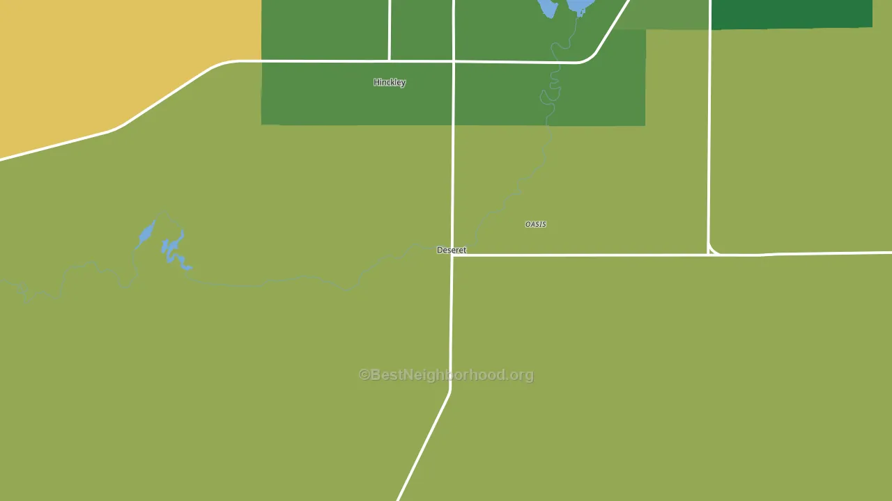 Deseret, UT block-group voter-turnout map