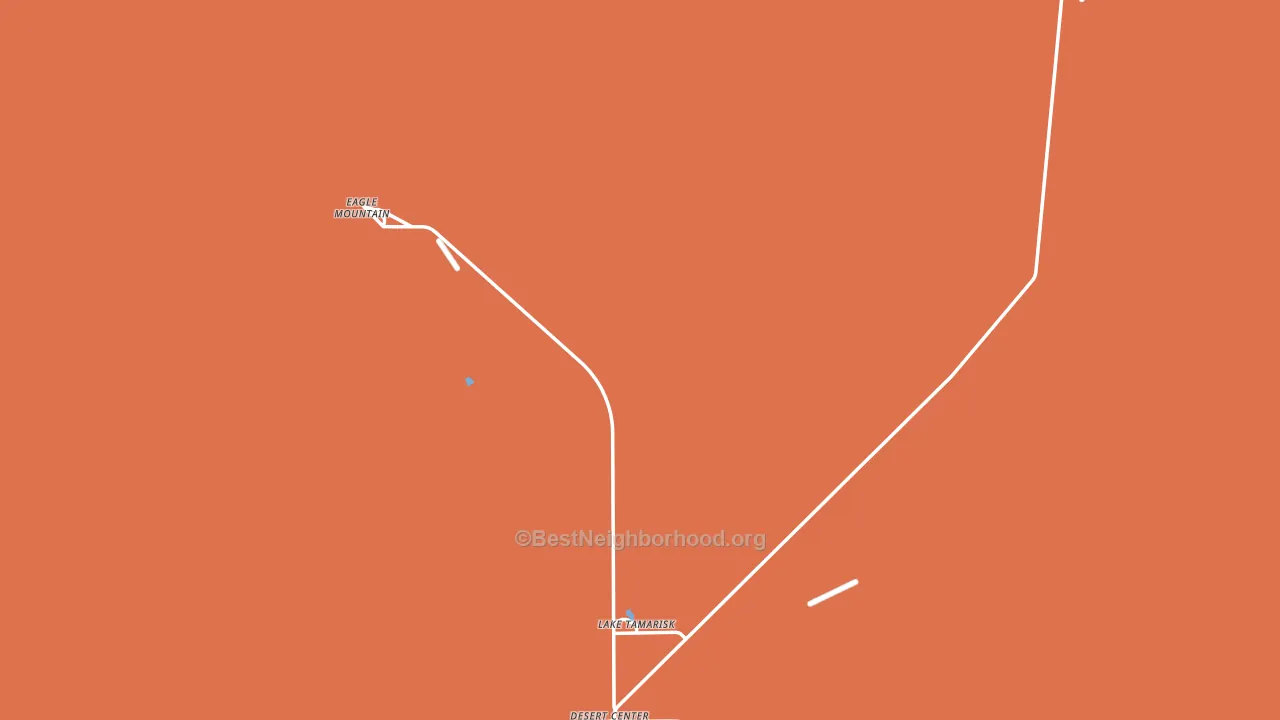 Desert Center, CA block-group voter-turnout map