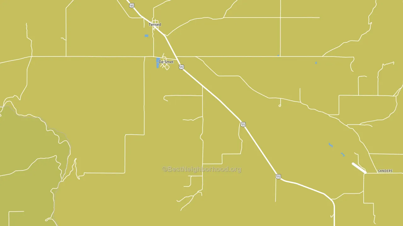 DeSmet, ID block-group voter-turnout map