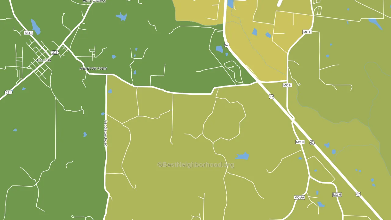 DeSmet, MO block-group voter-turnout map