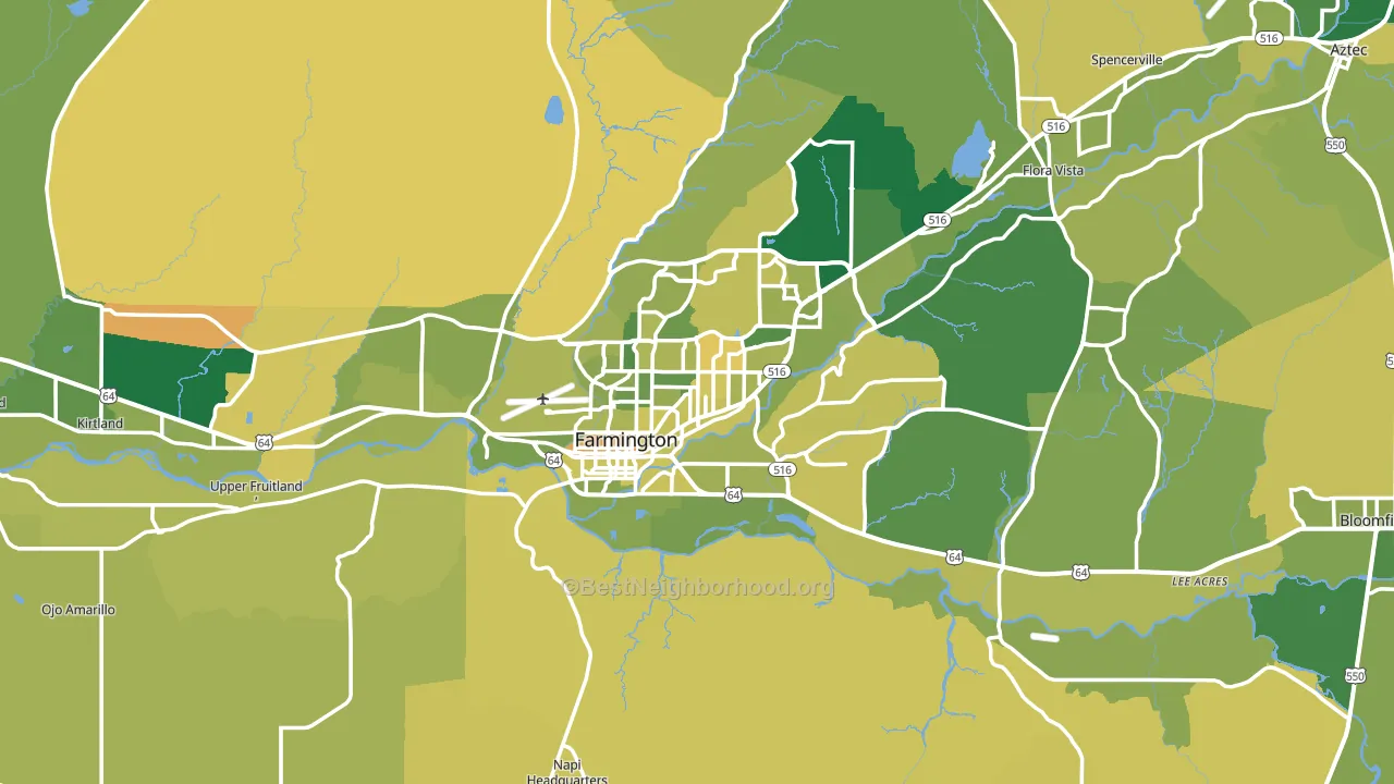 DeSmet, NM block-group voter-turnout map