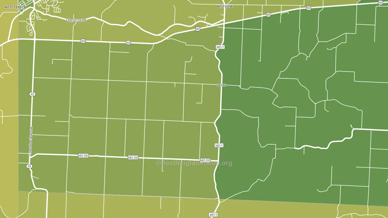 Dessa, MO block-group voter-turnout map