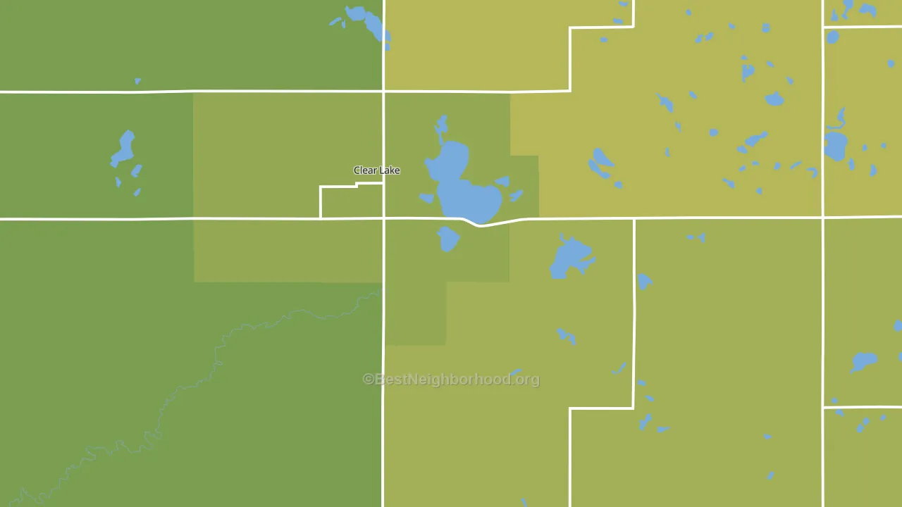 Deuel County, SD block-group voter-turnout map