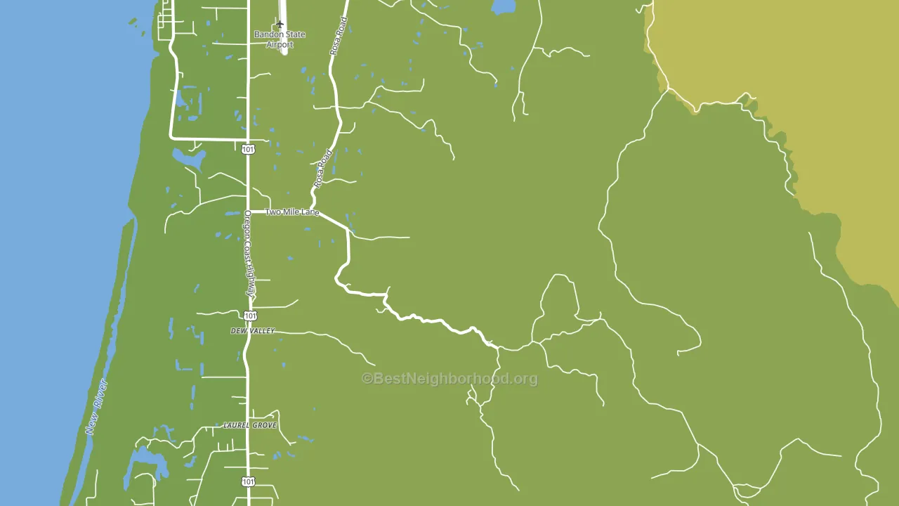 Dew Valley, OR block-group voter-turnout map
