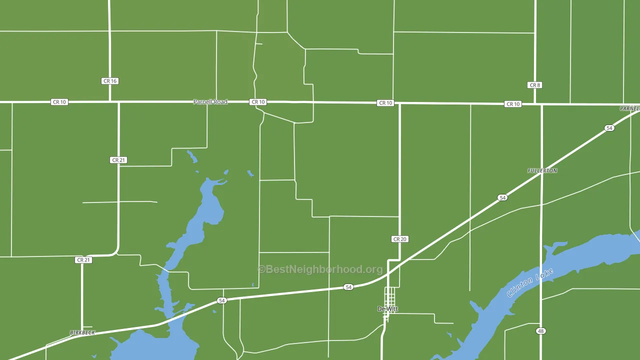 Dewitt, IL block-group voter-turnout map