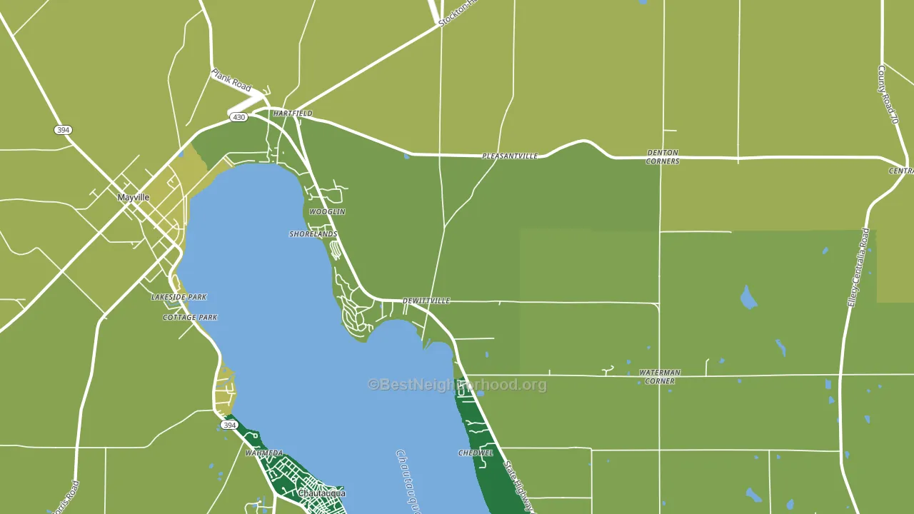 Dewittville, NY block-group voter-turnout map
