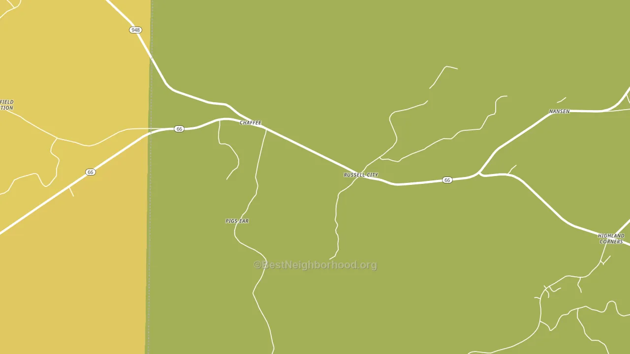 DeYoung, PA block-group voter-turnout map