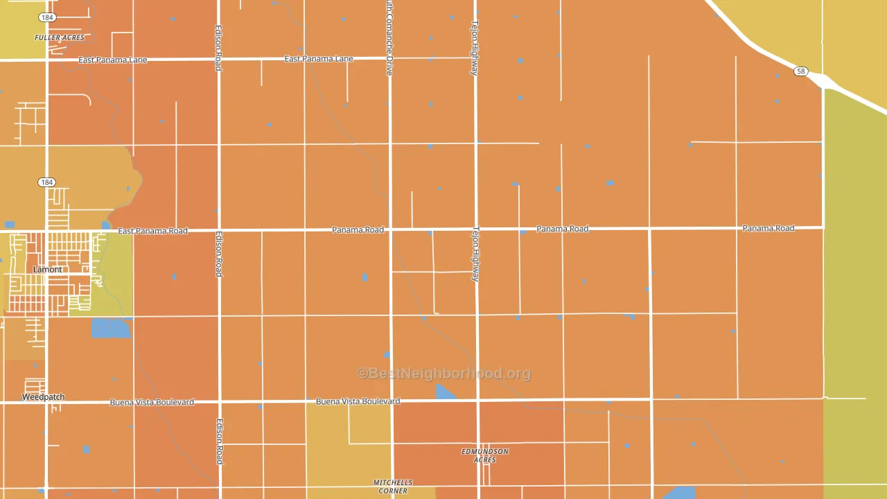 Di Giorgio, CA block-group voter-turnout map