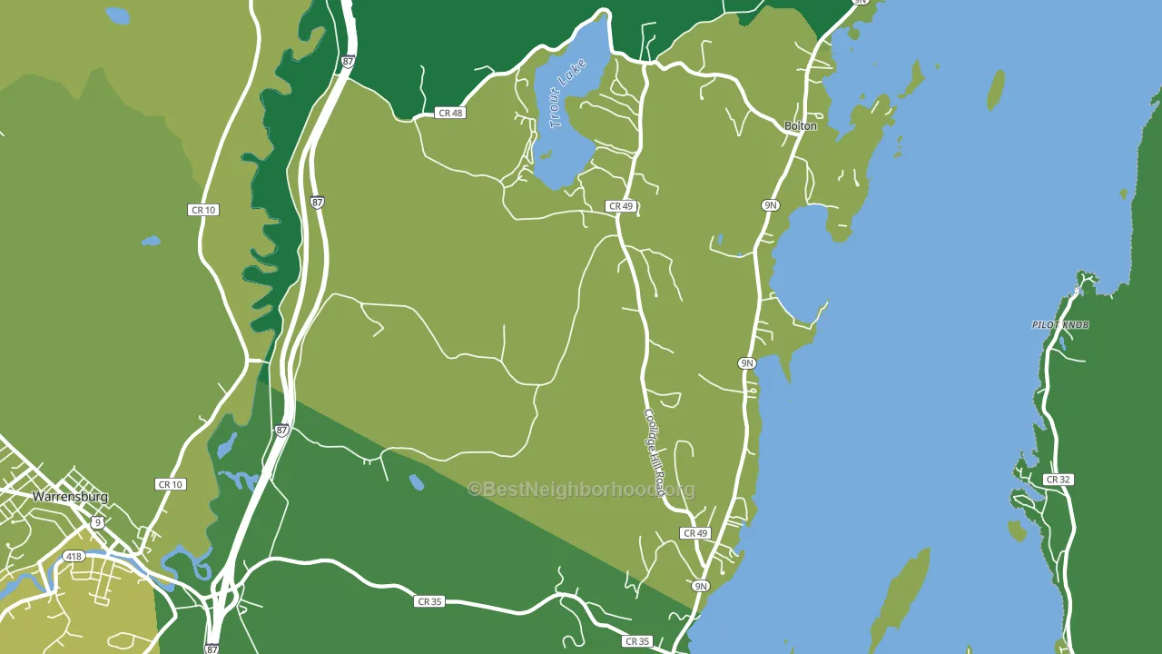 Diamond Point, NY block-group voter-turnout map