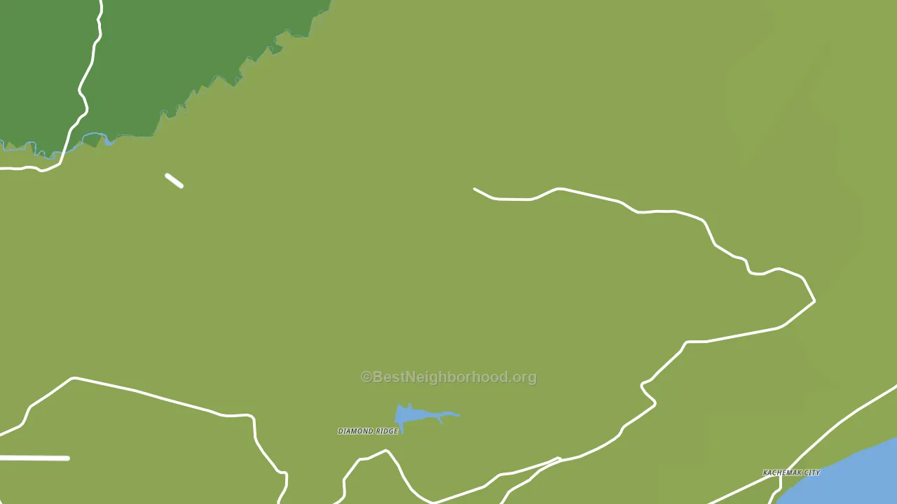 Diamond Ridge, AK block-group voter-turnout map