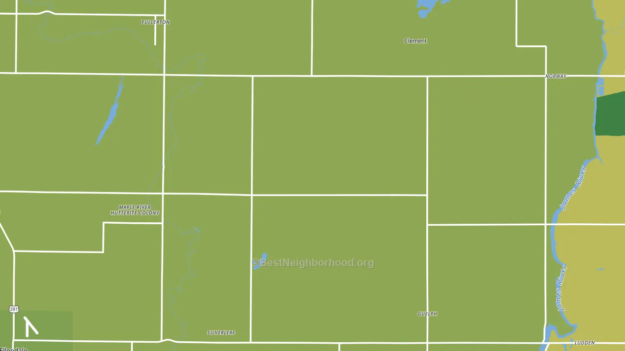 Dickey County, ND block-group voter-turnout map