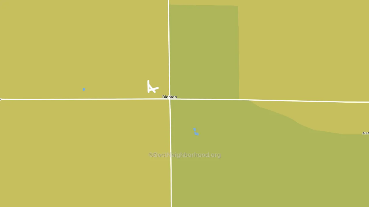 Dighton, KS block-group voter-turnout map
