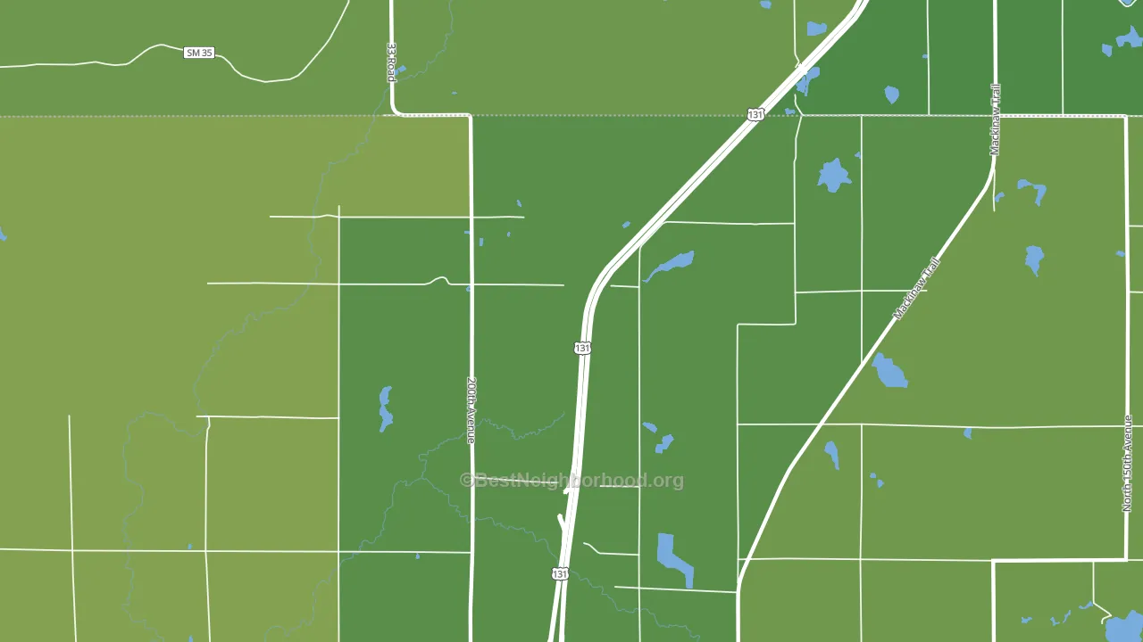 Dighton, MI block-group voter-turnout map