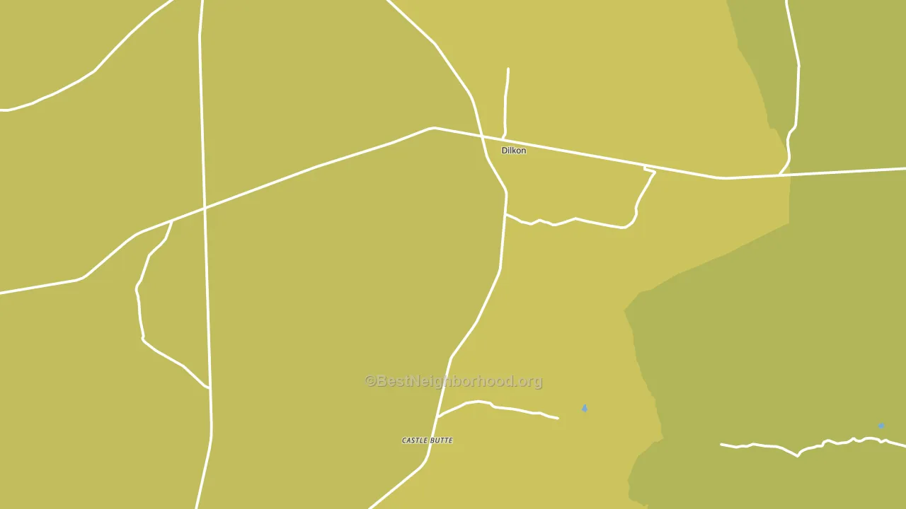 Dilkon, AZ block-group voter-turnout map