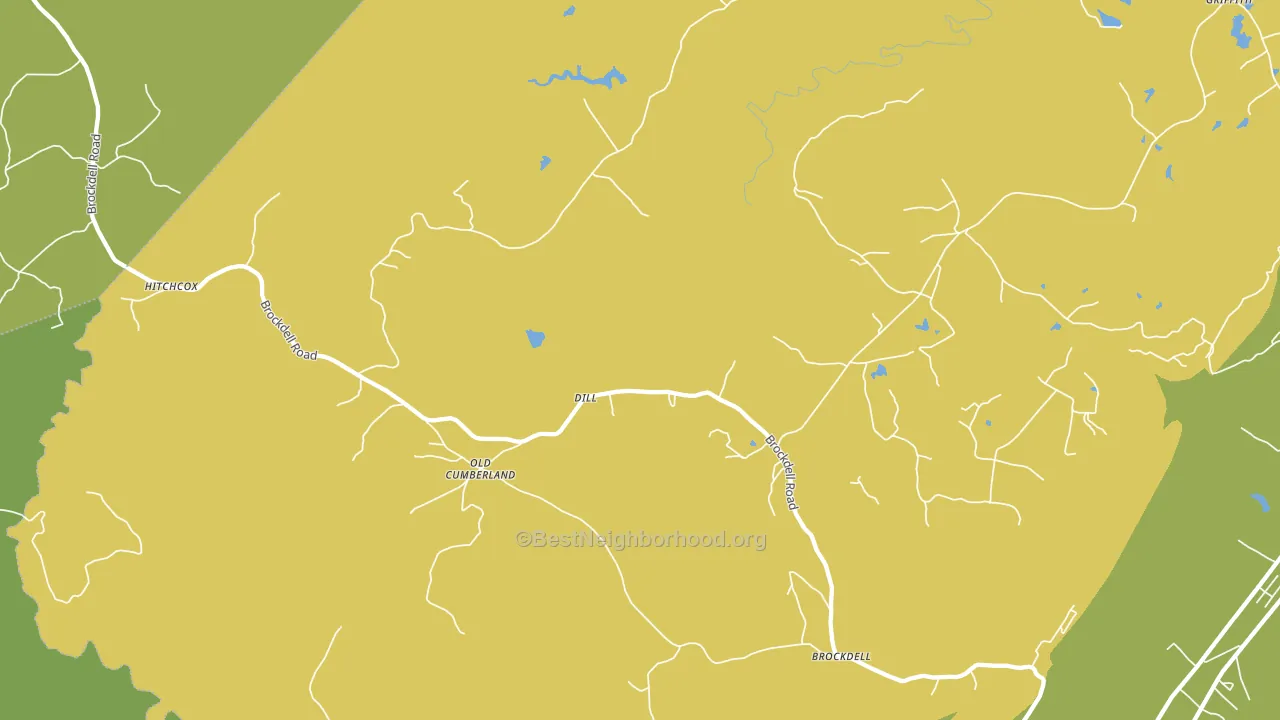Dill, TN block-group voter-turnout map