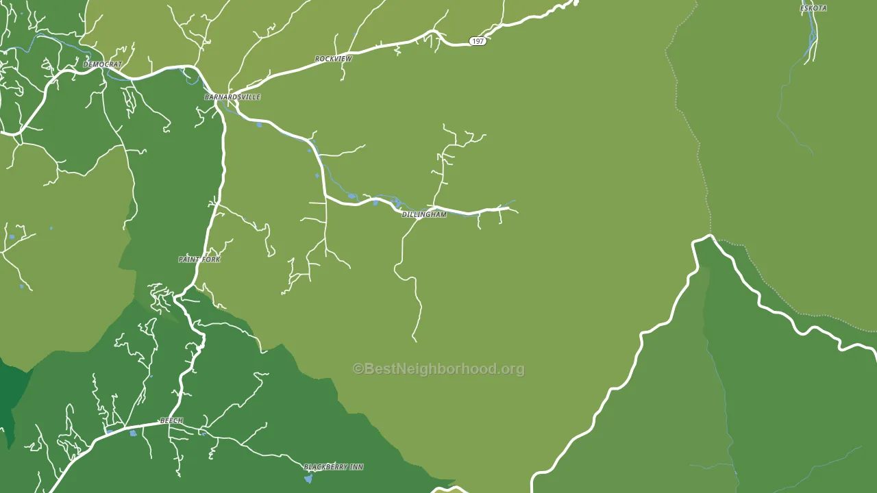 Dillingham, NC block-group voter-turnout map