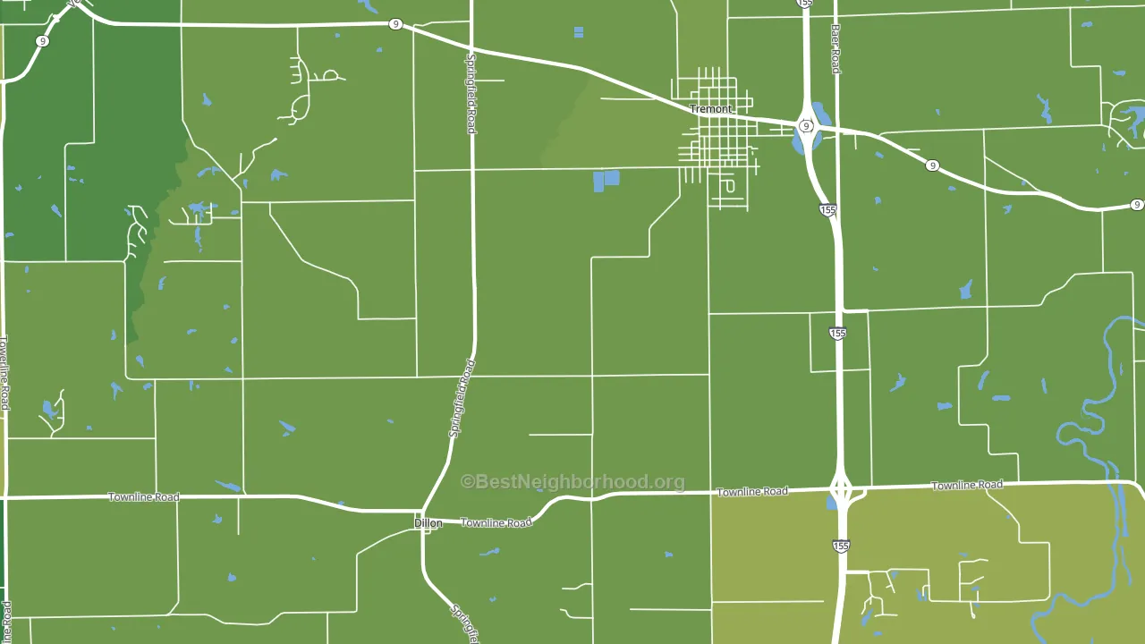 Dillon, IL block-group voter-turnout map
