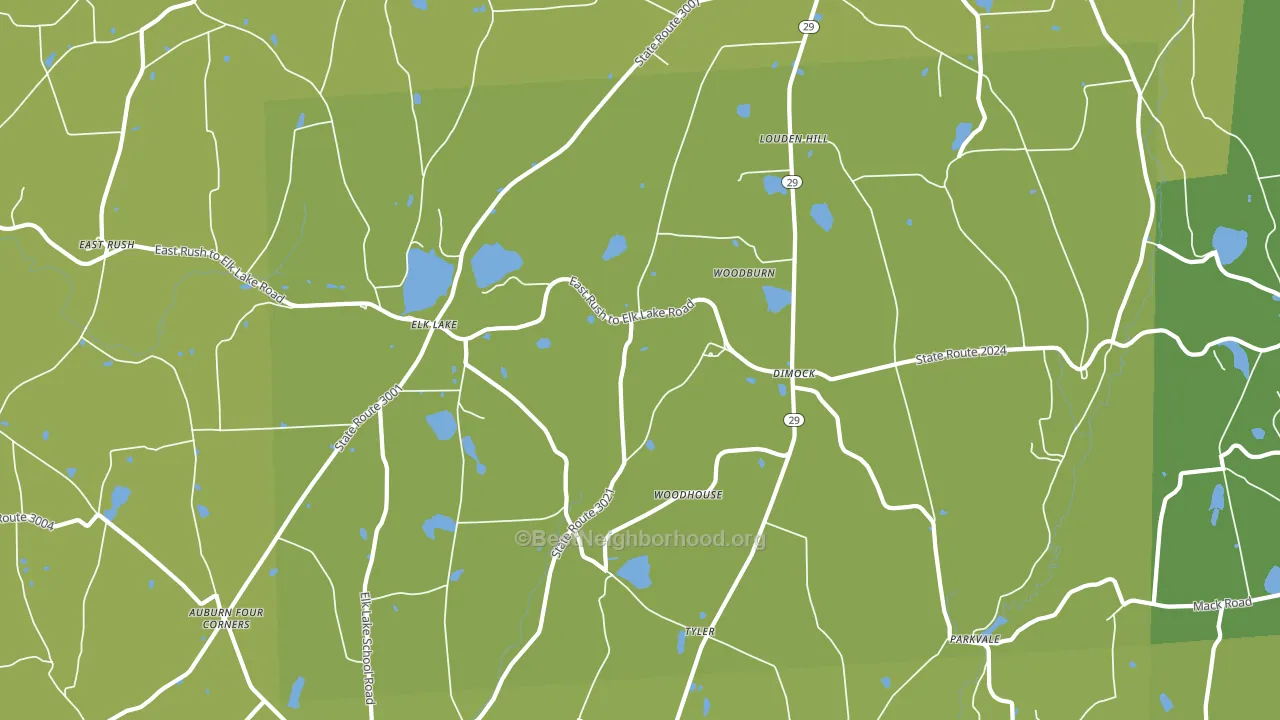 Dimock, PA block-group voter-turnout map
