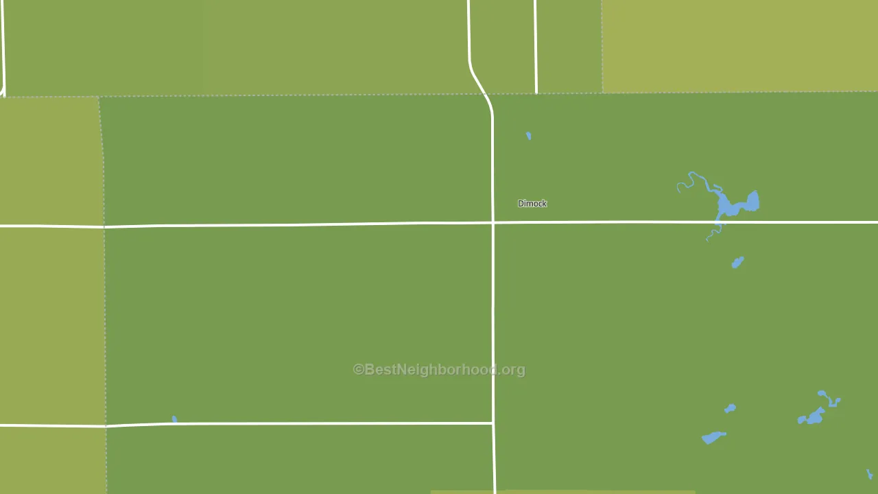 Dimock, SD block-group voter-turnout map