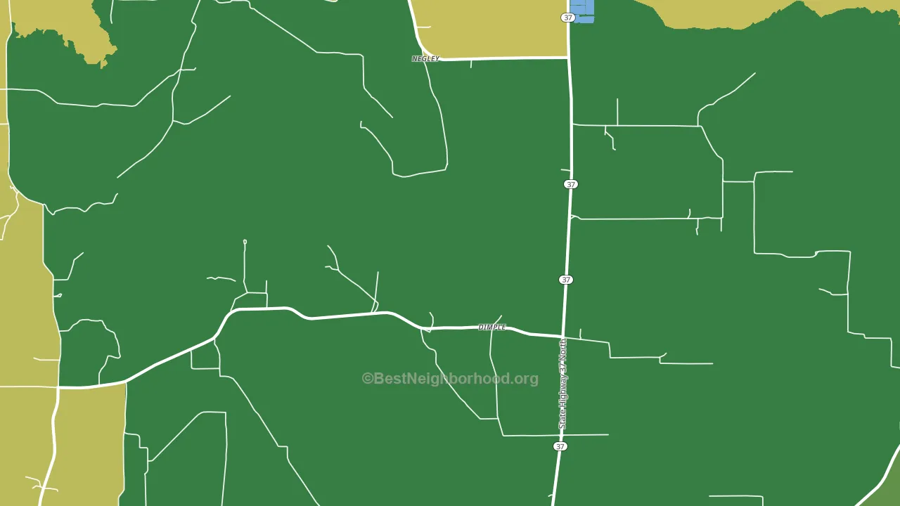 Dimple, TX block-group voter-turnout map