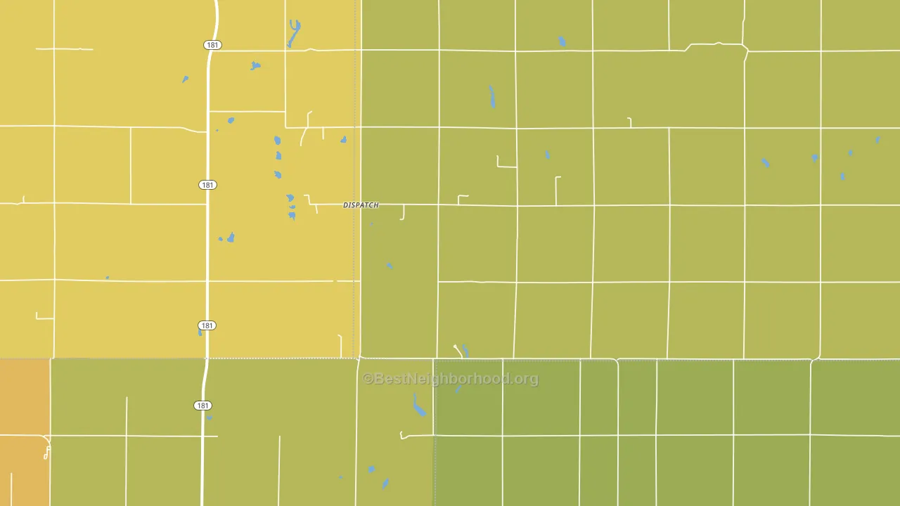 Dispatch, KS block-group voter-turnout map