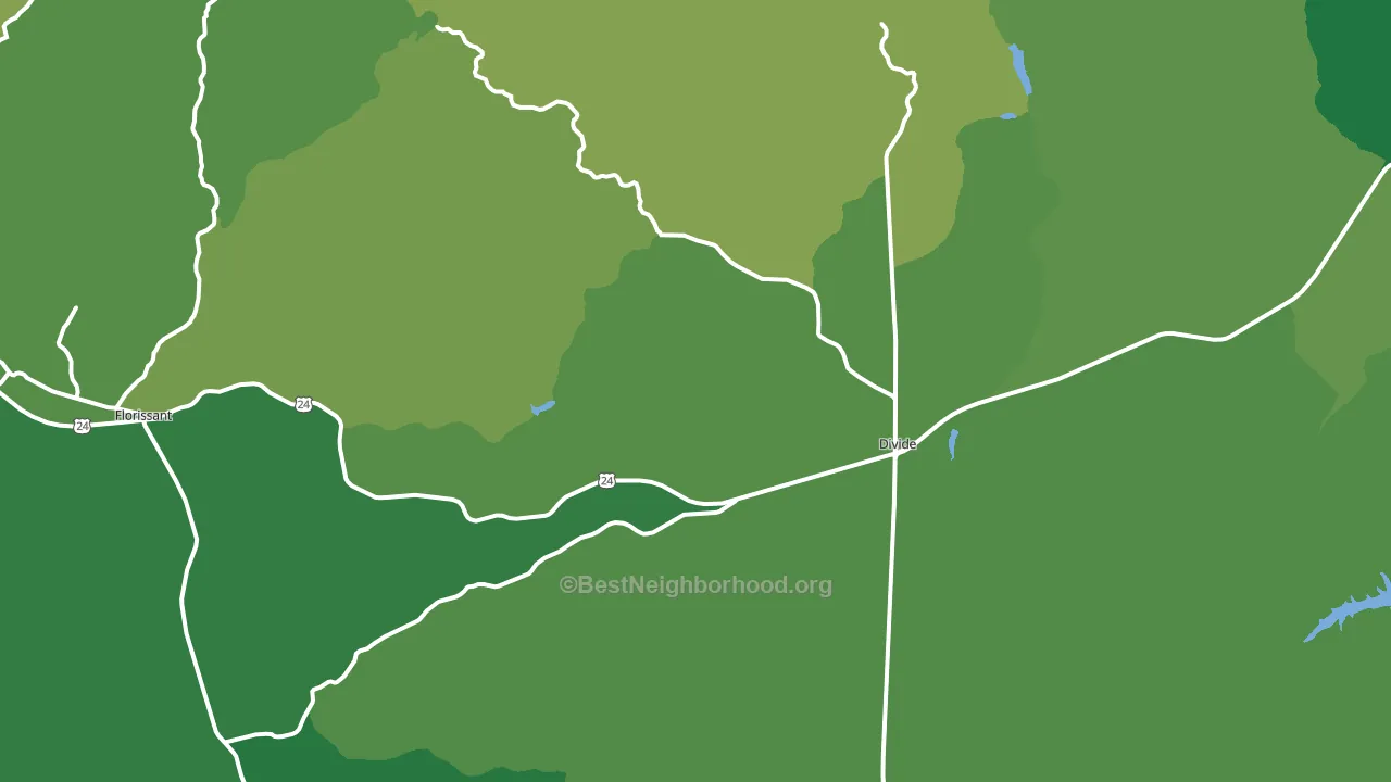 Divide, CO block-group voter-turnout map