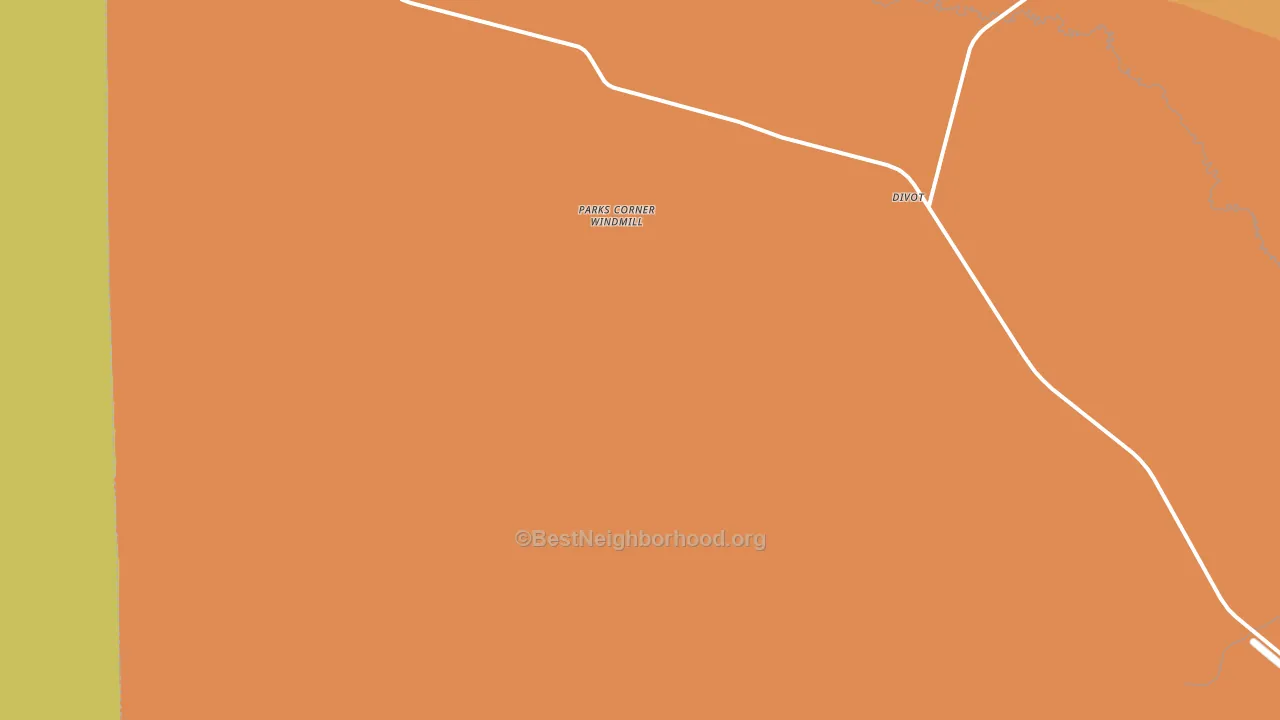 Divot, TX block-group voter-turnout map