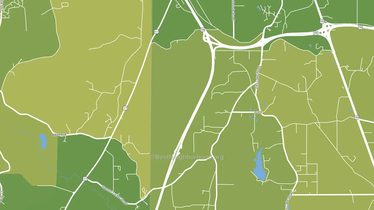 Dixie, MS block-group voter-turnout map