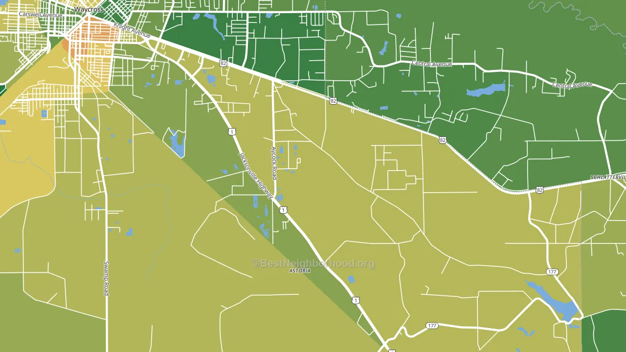 Dixie Union, GA block-group voter-turnout map