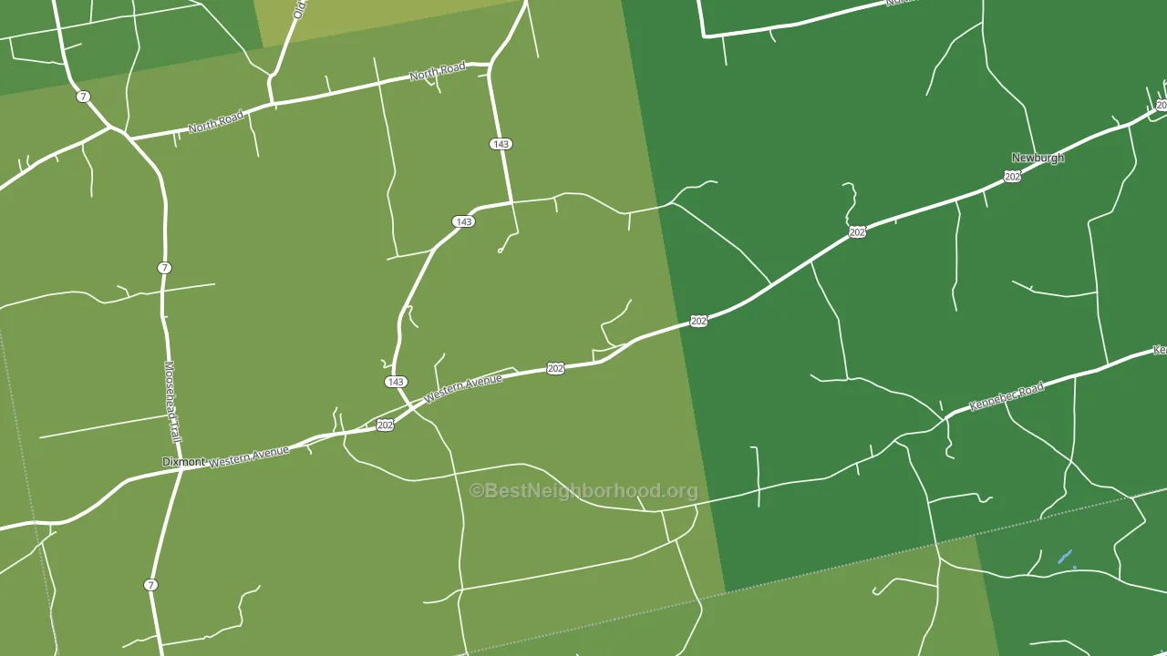 Dixmont, ME block-group voter-turnout map