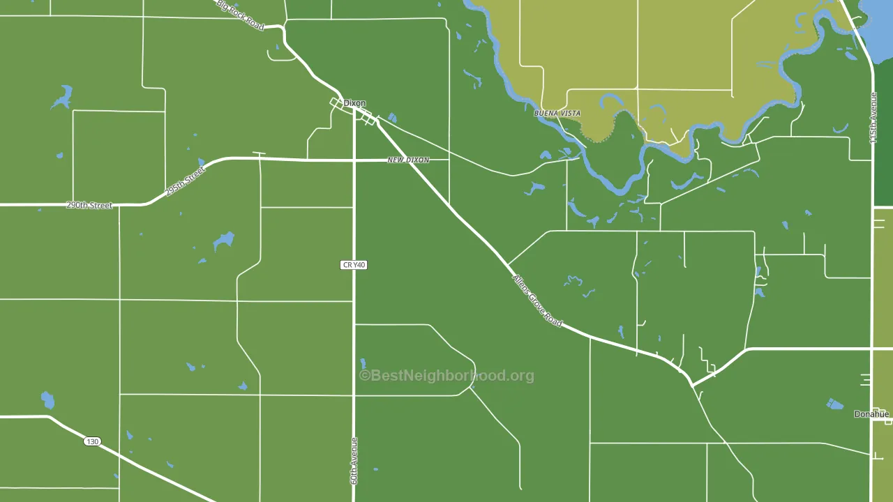 Dixon, IA block-group voter-turnout map