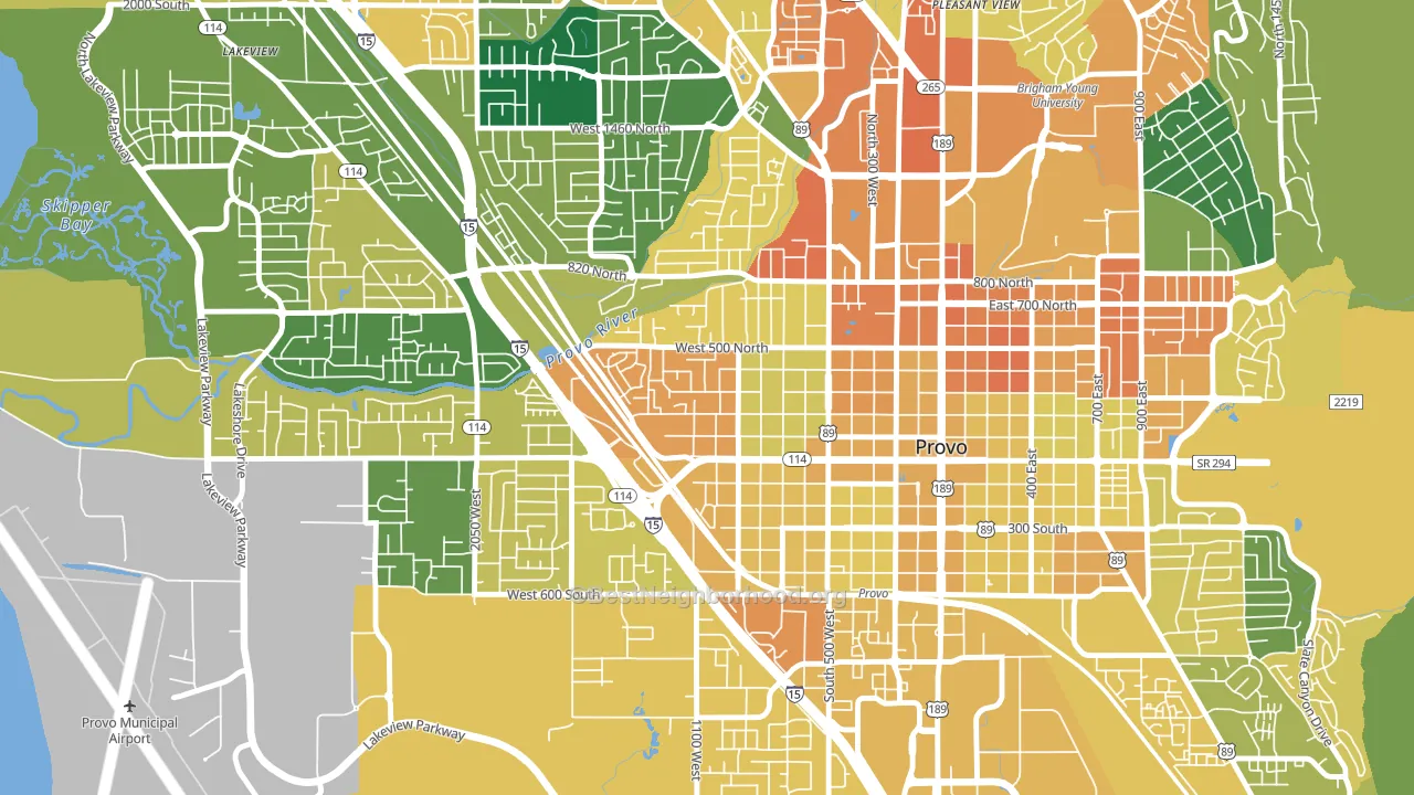 Dixon, Provo, UT block-group voter-turnout map