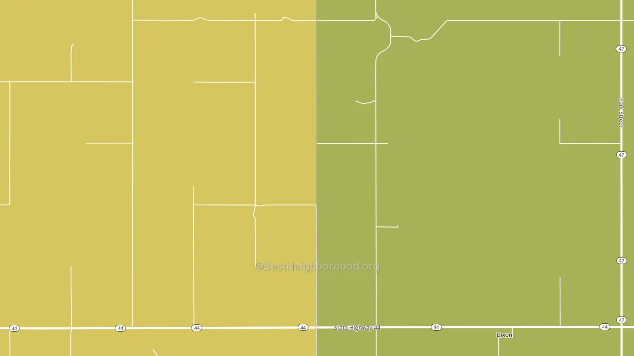 Dixon, SD block-group voter-turnout map